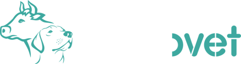 Logotipo Prozovet en blanco